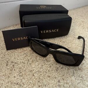 Versace Black and Gold Sunglasses